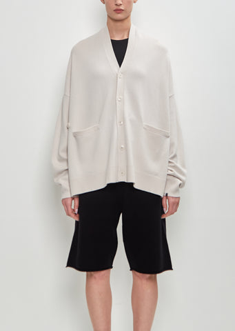 Stretch Cashmere n°24 Tokio Cardigan — Chalk