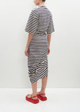 Striped Cotton Jersey Dress