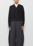 Poplin x Cotton Knit Cardigan