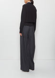 Poplin x Cotton Knit Cardigan