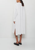Piping Collar Cotton Dress