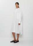 Piping Collar Cotton Dress