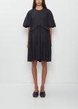 Mini Puff Sleeve Bow Dress