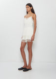 Lace Trim Negligee Cami — Cream