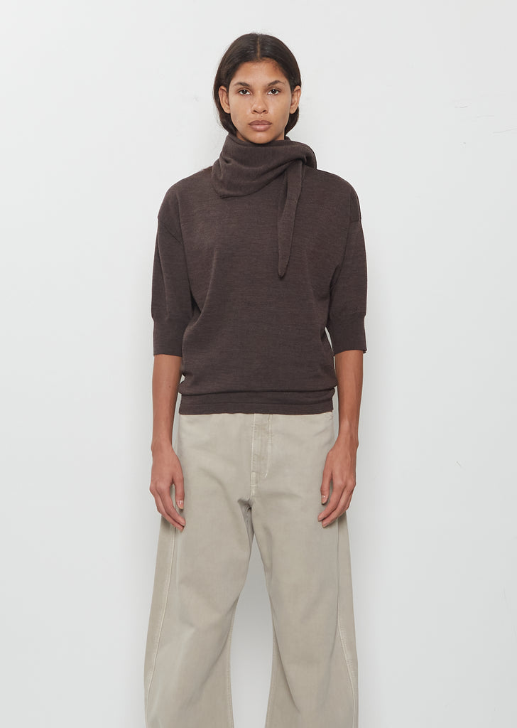 Triangular Merino Wool Scarf
