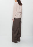 Straight Collar Twisted Shirt