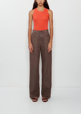 Wide Cotton Jean — Sanded Soil