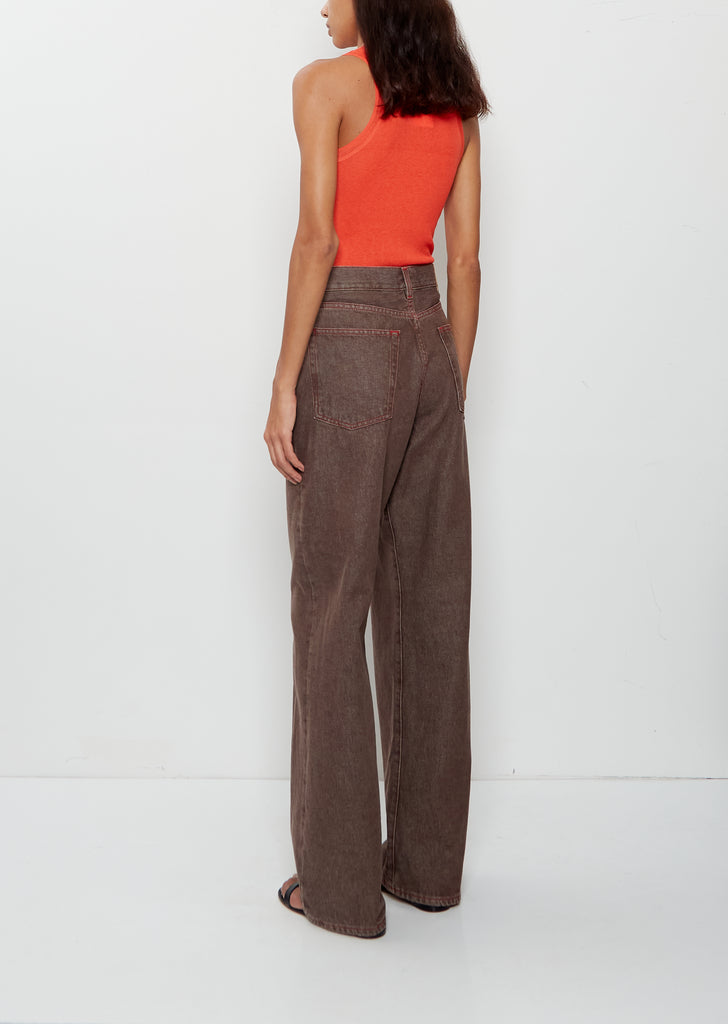 Wide Cotton Jean — Sanded Soil