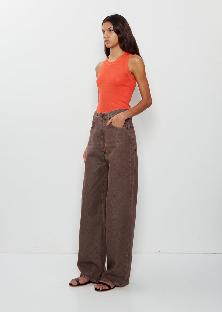 Wide Cotton Jean — Sanded Soil
