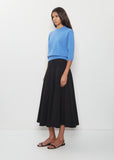 Knit Combo Godet Skirt