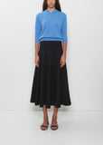 Knit Combo Godet Skirt