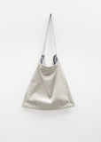 Cotton Velvet One Shoulder Bag — Smoke Gray