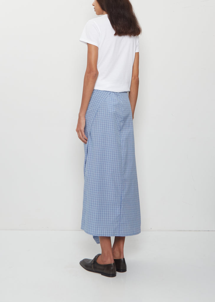 Draped Wrap Cotton Skirt