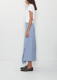 Draped Wrap Cotton Skirt