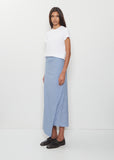 Draped Wrap Cotton Skirt