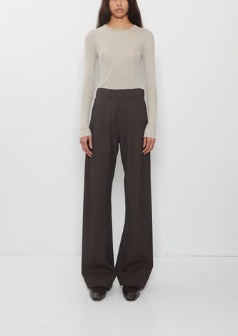 Twisted Seam Wool Pant