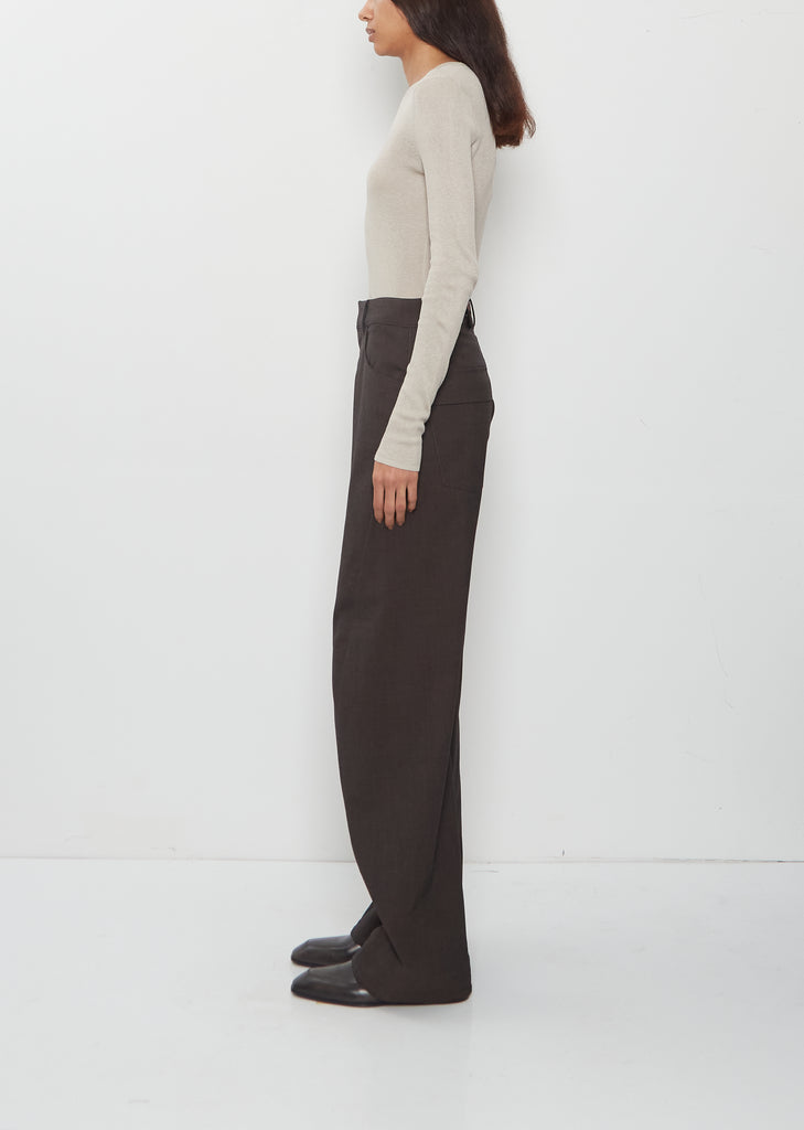 Twisted Seam Wool Pant