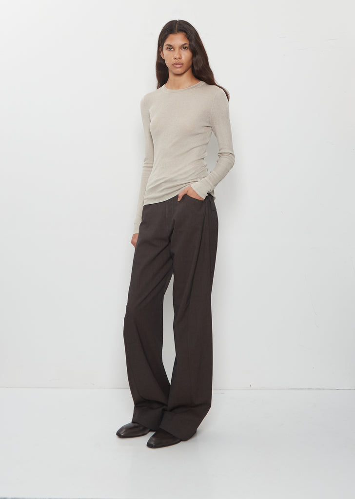 Twisted Seam Wool Pant
