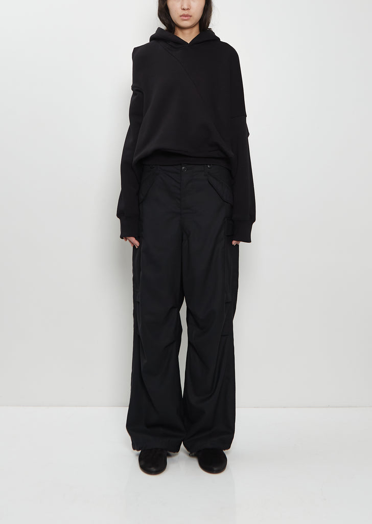 Wool Serge Cargo Pants