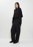 Cotton French Terry Asymmetrical Hoodie