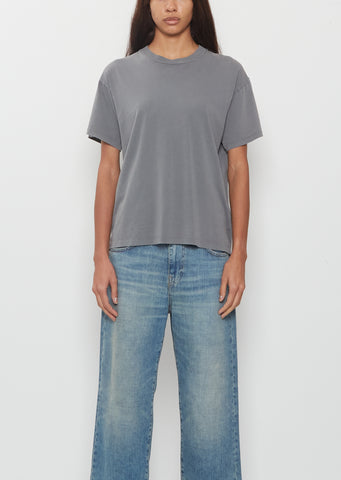 Boy Cotton Tee — Washed Grey