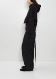 Wool Serge Cargo Pants