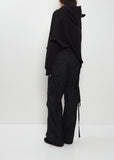 Wool Serge Cargo Pants