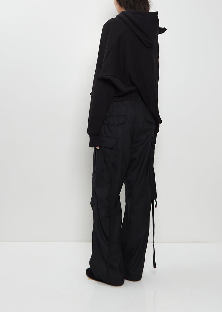 Cotton French Terry Asymmetrical Hoodie