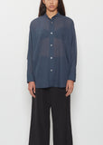 Sheer Wool Dolman Sleeve Shirt