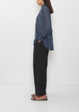 Sheer Wool Dolman Sleeve Shirt