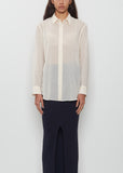 Sheer Wool Classic Collar Shirt
