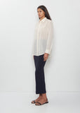 Sheer Wool Classic Collar Shirt