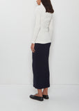 Rill High Neck Pleats Shirt