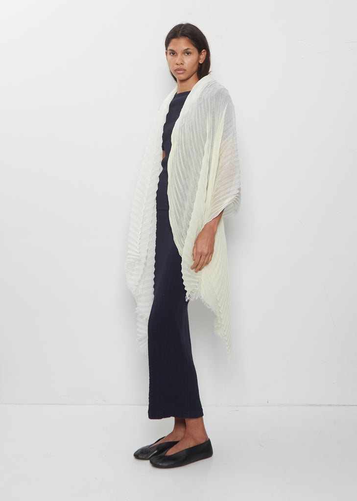 Gradation Ramie Pleats Stole