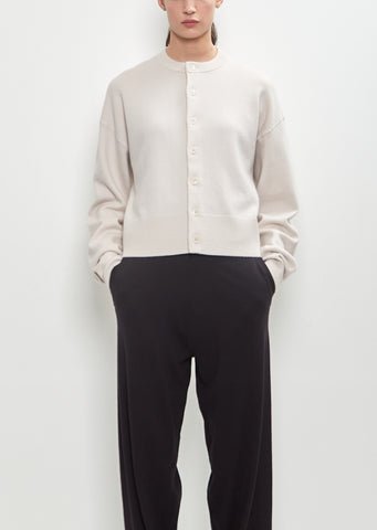 Cashmere Nylon n°170 Chou Cardigan — Chalk