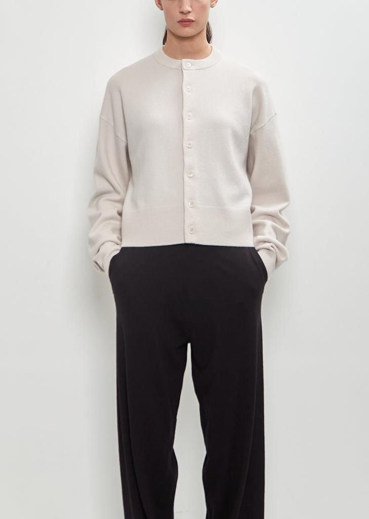 Stretch Cashmere n°170 Chou Cardigan — Chalk