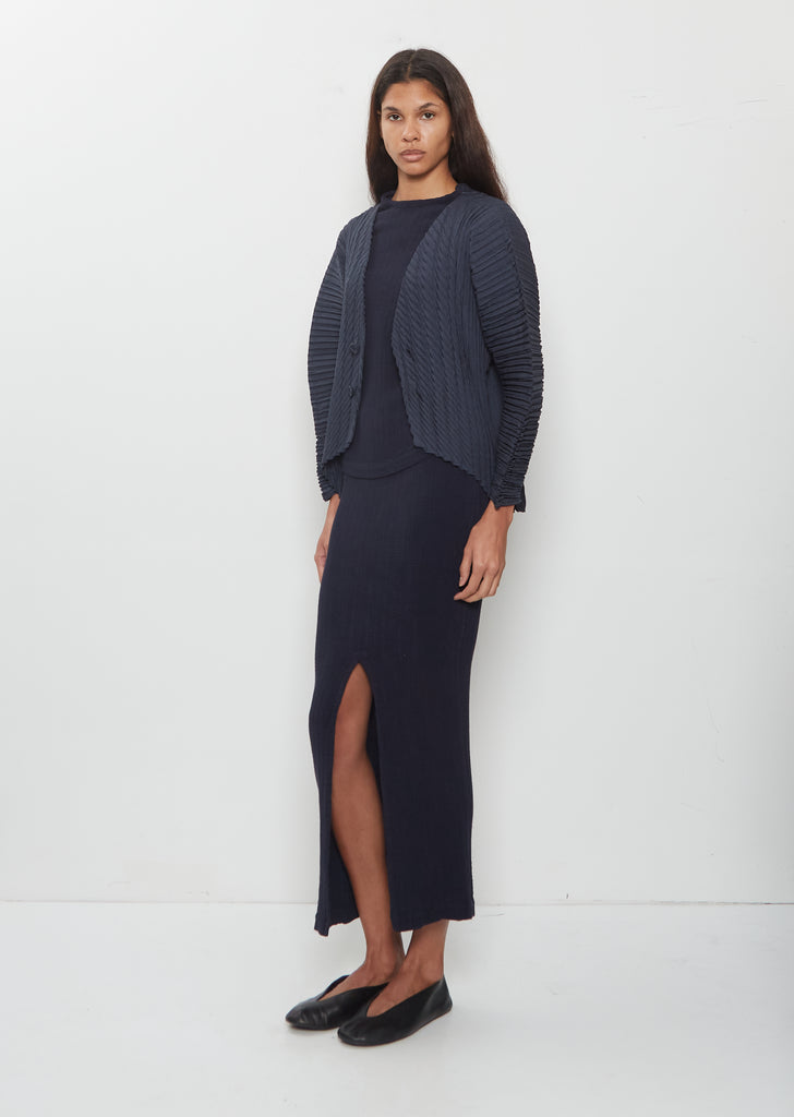 Unflurling Pleats Cardigan