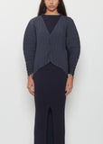 Unflurling Pleats Cardigan