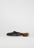 Faux Fur Lined Pointe Mule