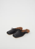 Faux Fur Lined Pointe Mule