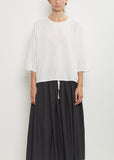 Mucra Cotton Flannel Blouse — Off White