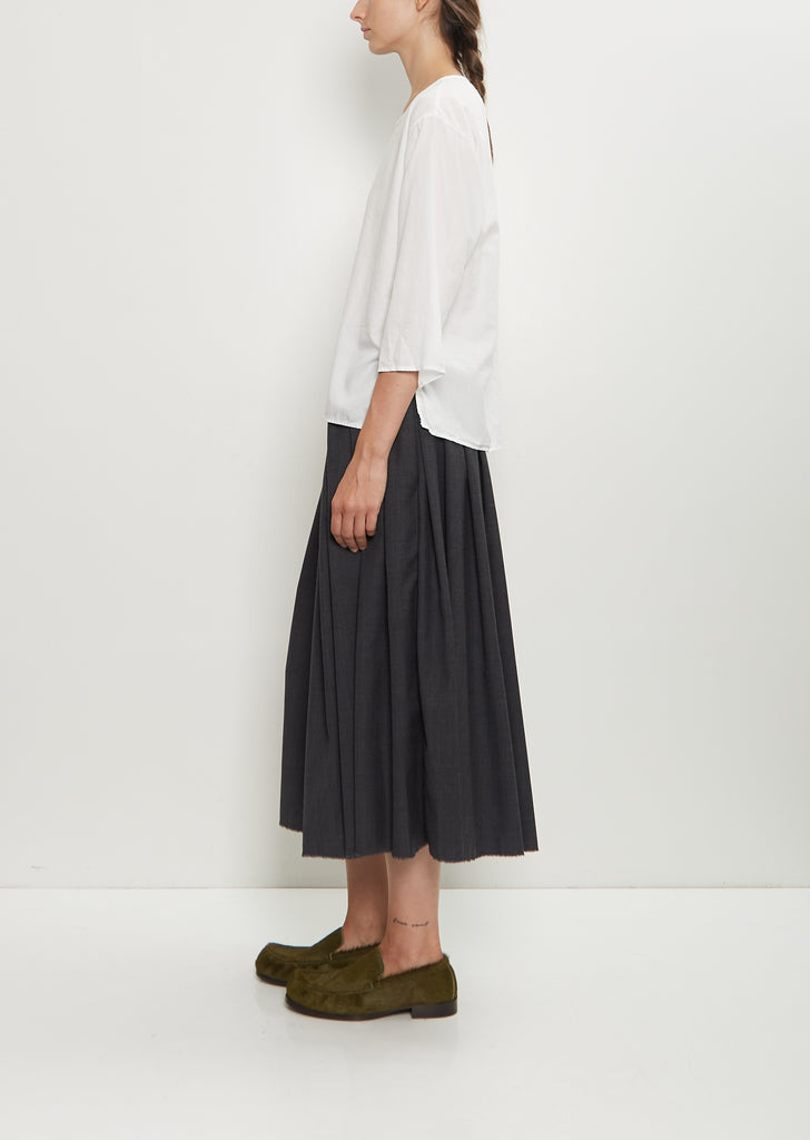 Mucra Cotton Flannel Blouse — Off White