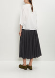 Mucra Cotton Flannel Blouse — Off White