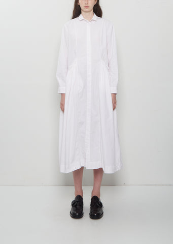 Sally Cotton Dress — Pink Stripe