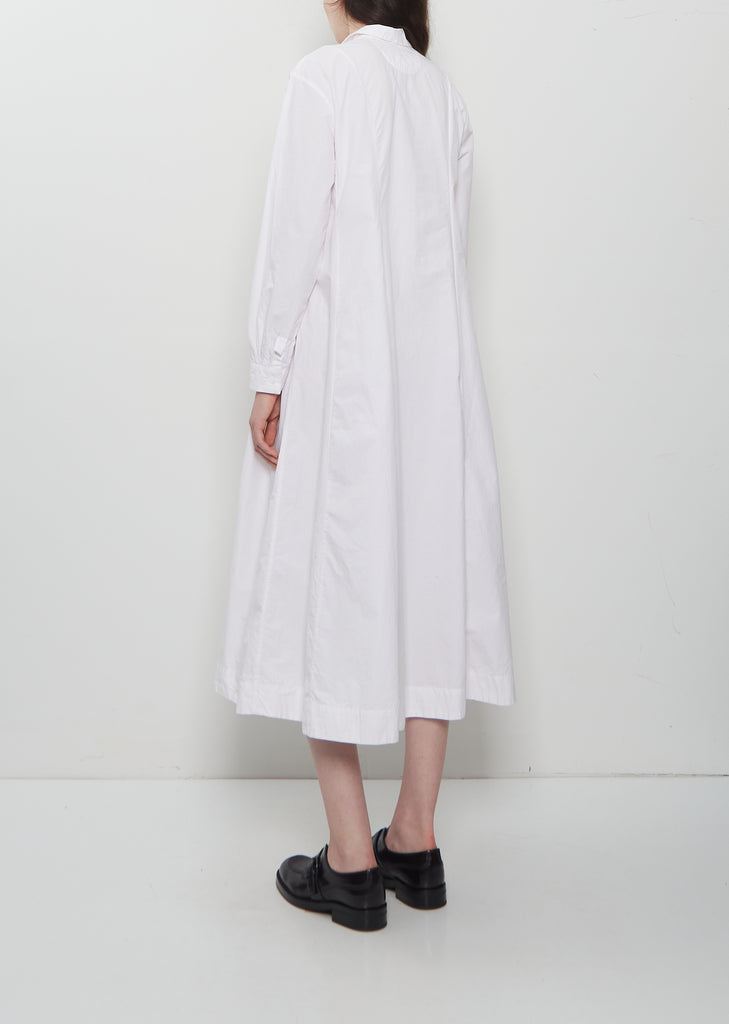 Sally Cotton Dress — Pink Stripe