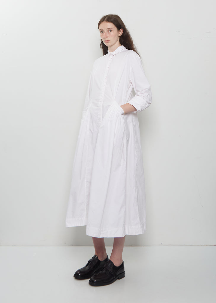 Sally Cotton Dress — Pink Stripe