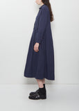 Sally Cotton Dress — Navy Stripe