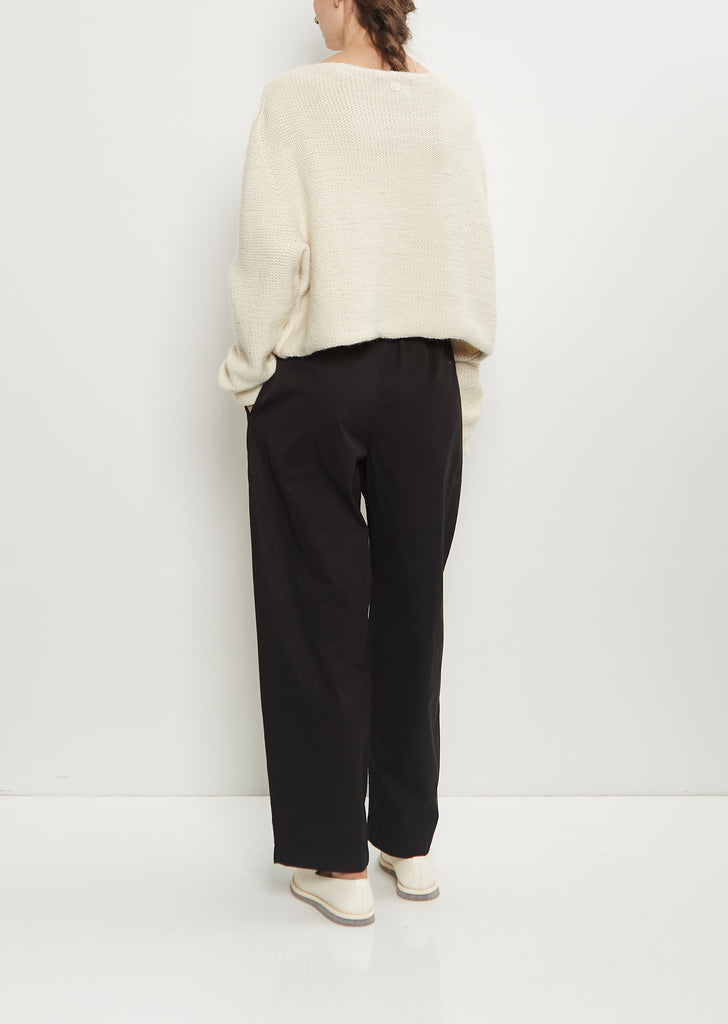 Quatro Wool Pants — Black