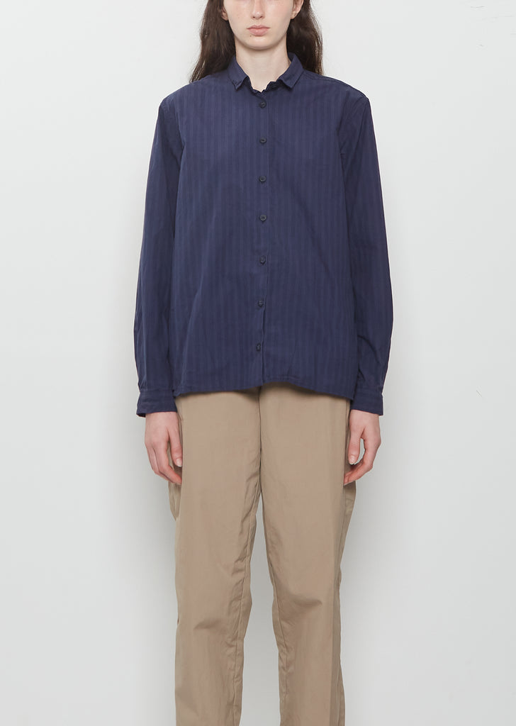Loose Tyrol Shirt — Navy Stripe