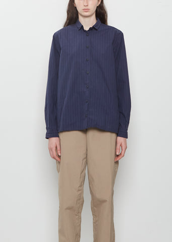 Loose Tyrol Shirt — Navy Stripe